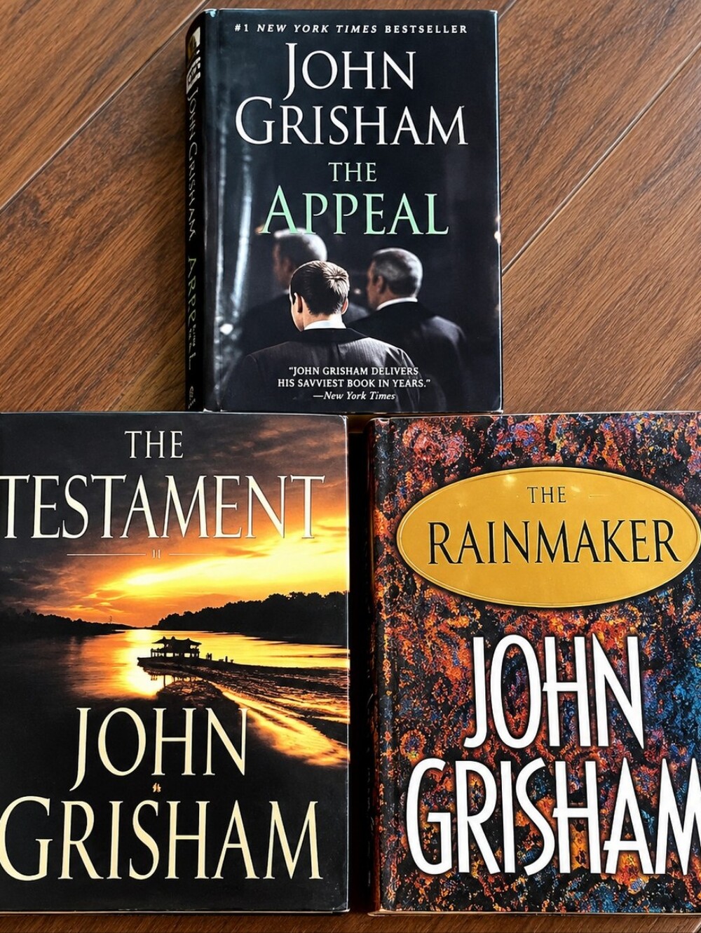 John Grisham 3-Book Bundle | The Appeal Testament Rainmaker